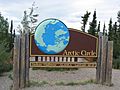 Arctic Circle sign