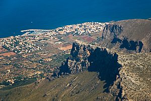 Colonia Sant Pere from air