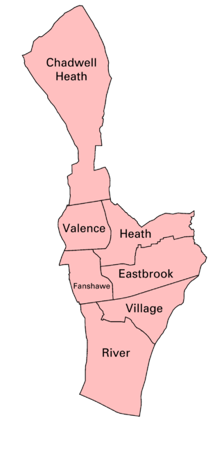 Dagenham MB wards