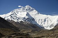 Everest North Face toward Base Camp Tibet Luca Galuzzi 2006