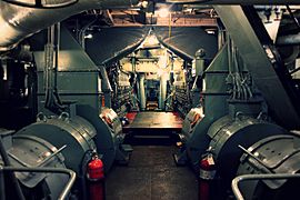 Fireboat Firefighter Engine Room