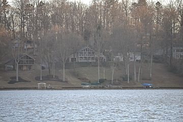 Houses near Lake Bowen