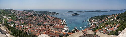 Island of hvar panorama 2011