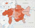 Karte Kanton Graubünden Regionen 2016