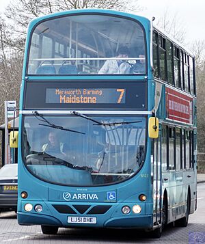 LJ51DHE Hadlow Village. This bus is 21 years old! This bus is still in service