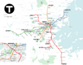 MBTA Boston subway map