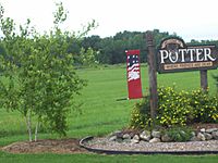 PotterWisconsinWelcomeSign