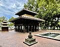 Rear view of Nepal Peace Pagoda, Brisbane, 2020