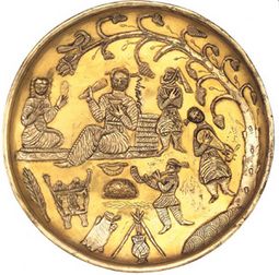 Sassanid Music Plate 7thcentury