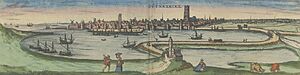 View of Dunkerque in 1575