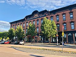 The Winooski Block (1867) in downtown Winooski