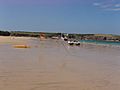 Beach lifeguards and swimming-surfing areas at Harlyn Bay - geograph.org.uk - 54690