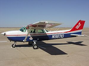 Civil Air Patrol Cessna 172 on flight line