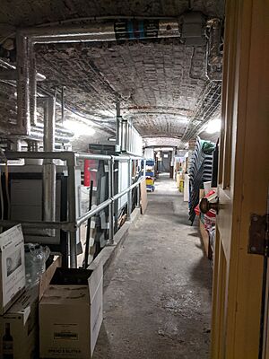 Derby Cathedral, passageway to organ room