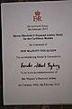 Diamond Jubilee Medal Caribbean Realms Parchment Certificate