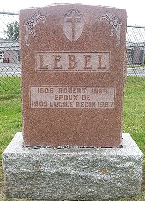 Gravestone Robert Lebel