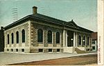 Lewiston public library postcard ME