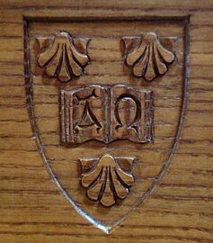 Linacre College Crest on wood