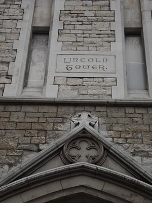 Lincoln Tower name plaque