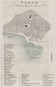 Map Ystad Sweden