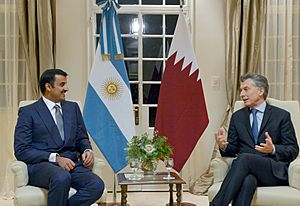 Mauricio Macri- Sheik Tamin bin Hamad Al Thani 5