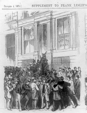 Panic of 1873 bank run