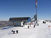 People in the snow (Canada Olympic Park, Calgary, February 2005)