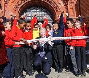 Pierhead re-opening, Cardiff Bay, Wales