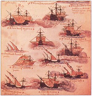 Portuguese ships 16th century Livro das Armadas.jpg