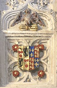 SpekeChantryExeterCathedral1518CourtenayArms