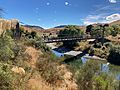 Springvale Suspension Bridge, New Zealand, view from the south