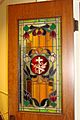 Stain glass door window