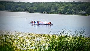 Turtle Lake floating