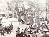 Unveiling of HMS Sirius' anchor