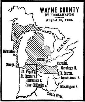 Wayne County by proclamation 1796