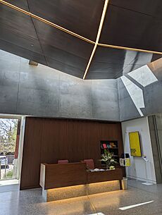 Benton Museum of Art desk and lobby