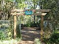 Botanical gardens entrance