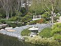 Japanese garden moon bridge