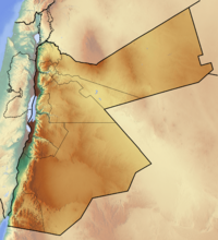 Jordan location map Topographic