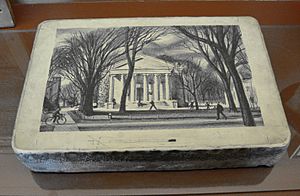 Lithography stone Princeton motif