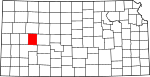 State map highlighting Lane County