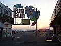 Ocean beach fun fair site rhyl dec 2007