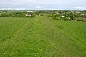 Poundbury hillfort southern rampart