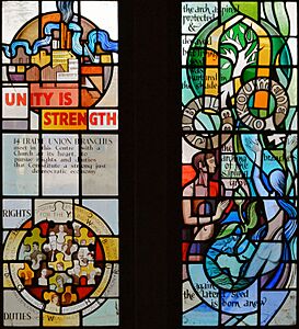 Southwark, Christ Church, Windows on the World of Work 5