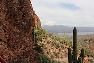 Tonto-National-Monument,-facing-east