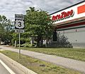 US Route 3 North Business loop sign in Laconia