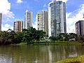 Vista do Parque Flamboyant (1), Jardim Goiás, Goiânia, dezembro de 2016