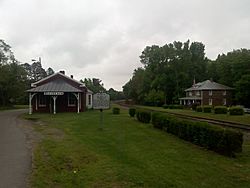 Beaverdam depot in spring