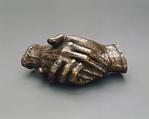 Clasped Hands of Robert and Elizabeth Barrett Browning MET DT8282