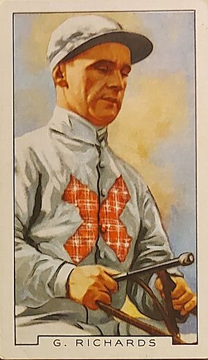 G Richards, jockey, cigarette card.jpg